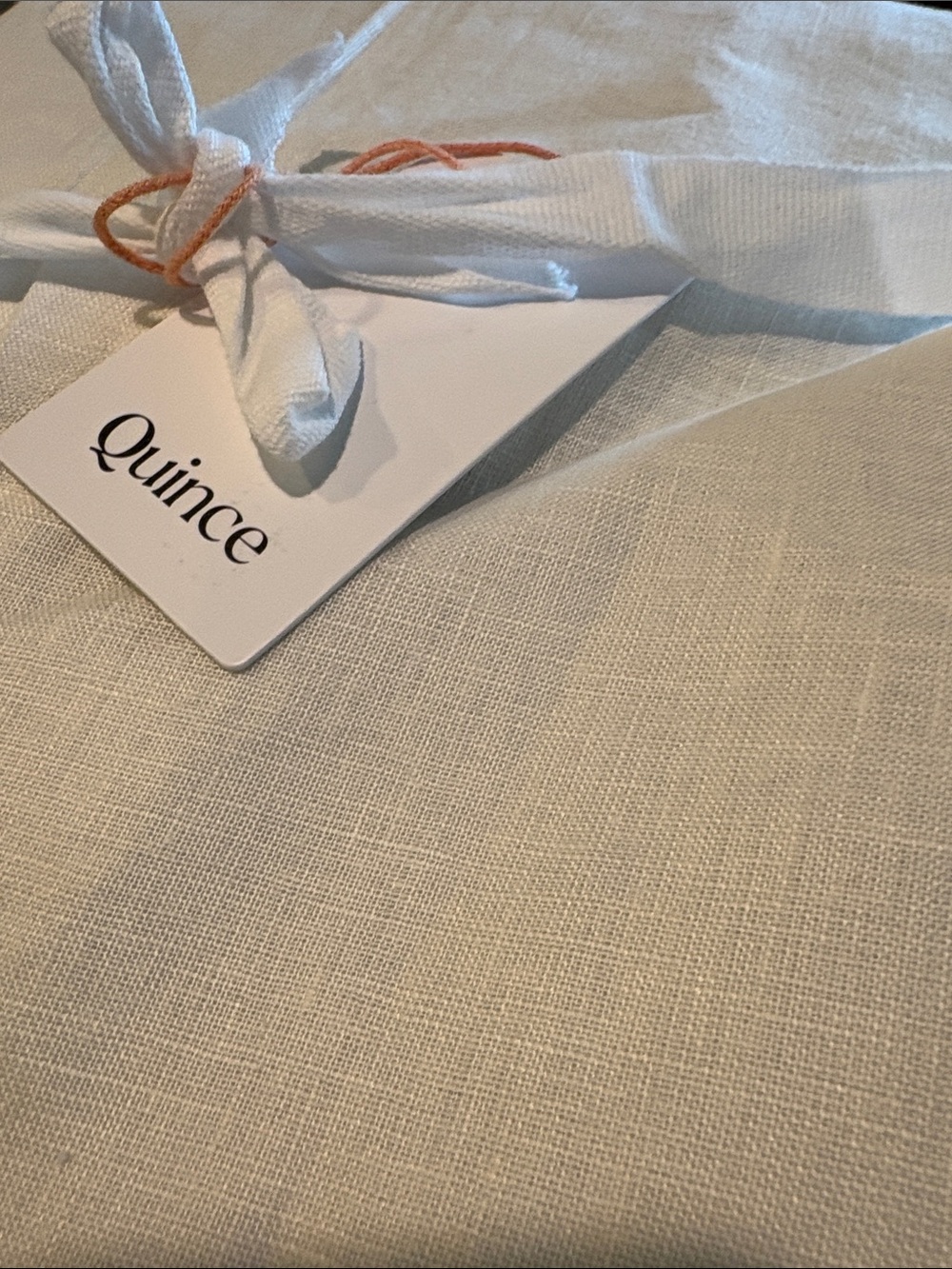 Quince European Luxe Linen Blackout Flax
curtain panel 96x96 one panel) - Picture 2 of 4
